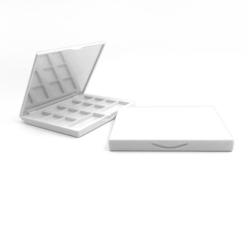 1.2g*12 Colors New Design Plastic Eye Shadow Palette Empty Customized Container with Mirror for Cosmetic Packaging